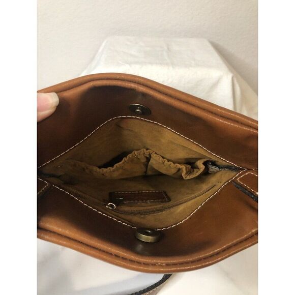 Patricia Nash Crossbody Leather New Unused Tooled Floral Florence - Picture 4 of 12